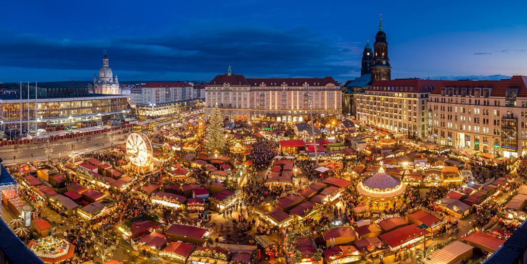 Дрезденският коледен базар.