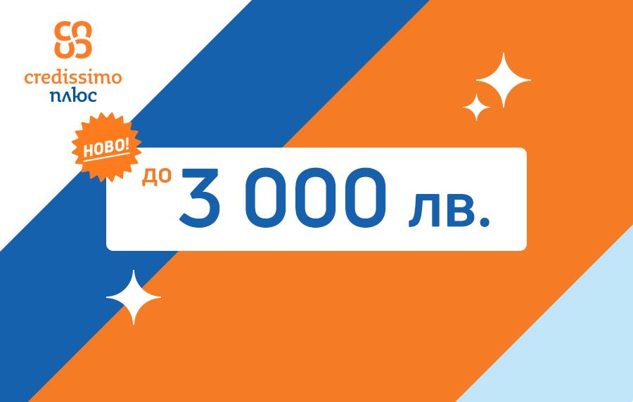 Заяви бързо и удобно вече до 3 000 лв. с  Credissimo плюс